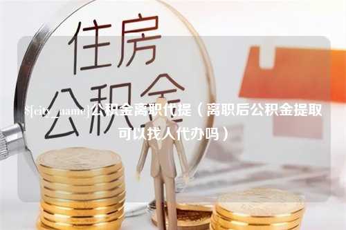 海丰公积金离职代提（离职后公积金提取可以找人代办吗）